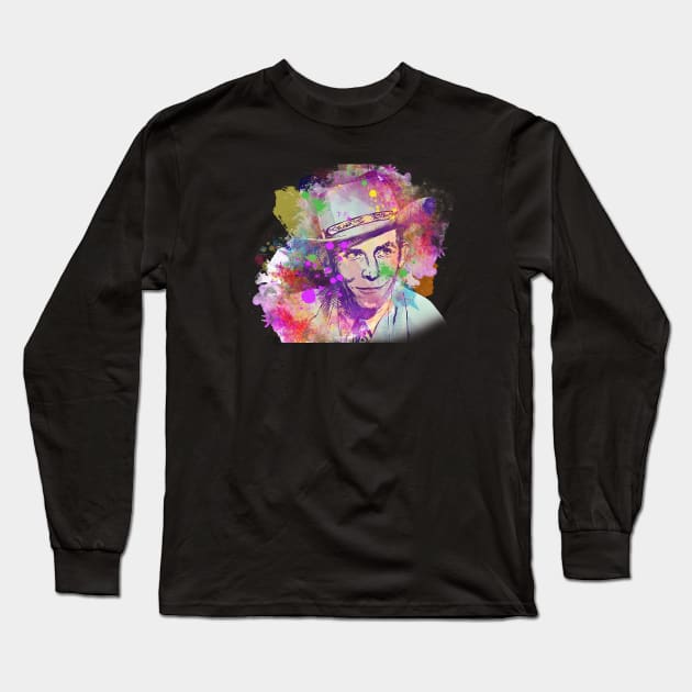 Hank Williams - Special Art Long Sleeve T-Shirt by Punyaomyule